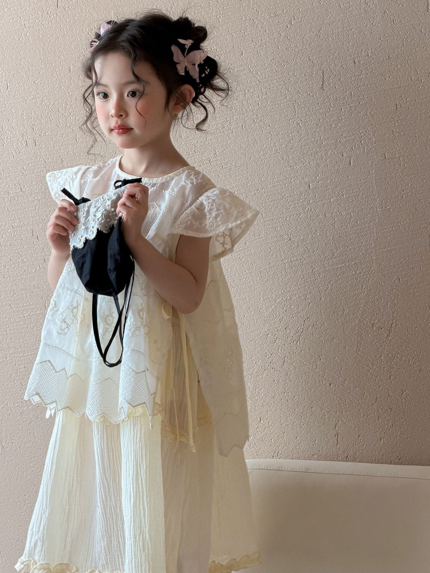Girls Lace Two-Piece Skirt Set Summer 2026 – Summer Kids Fashion Nepal | Tudoholic