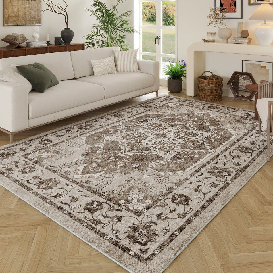 "Grand Medallion" Elite: Multi-Color Exquisite Persian Carpet