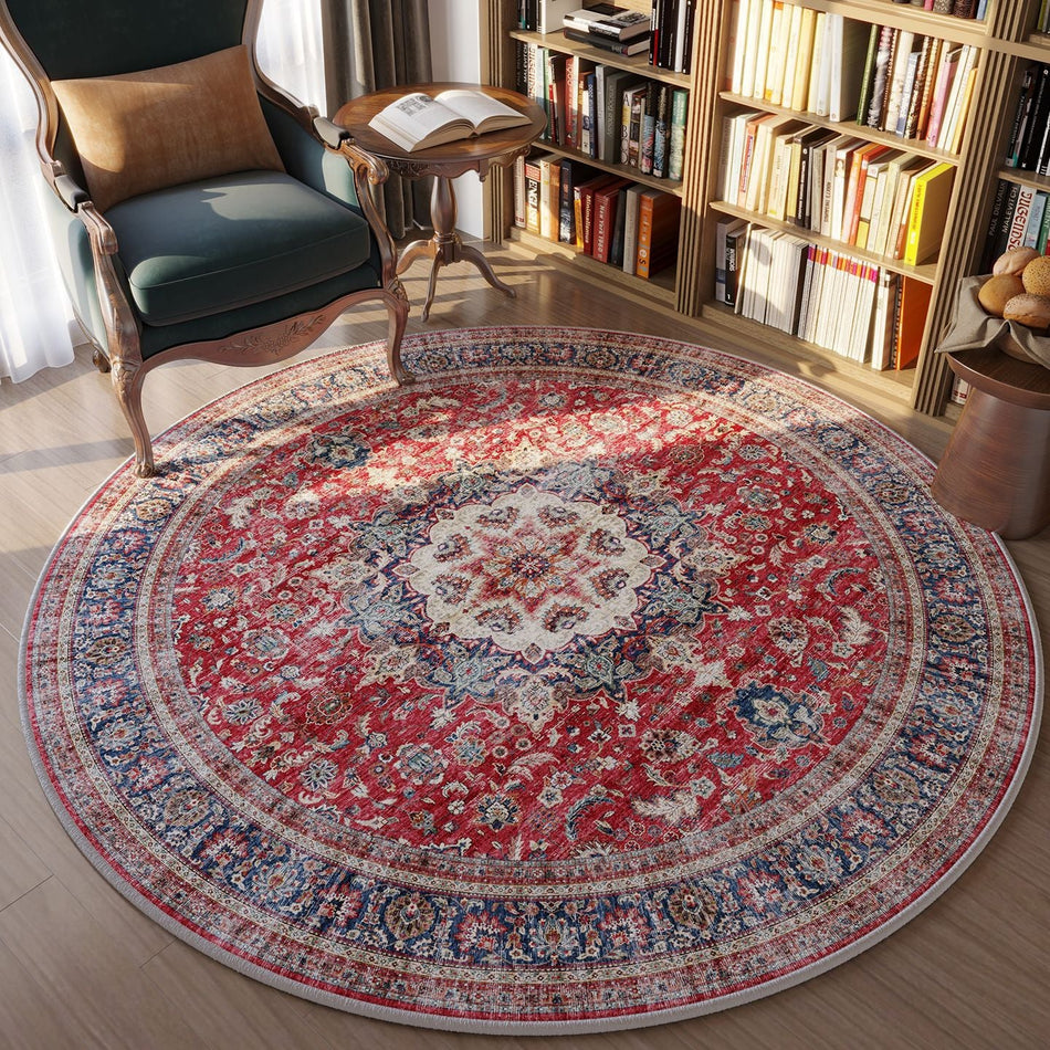 "Aero-Luxe" Series: Round Thin Cashmere High-End Carpet