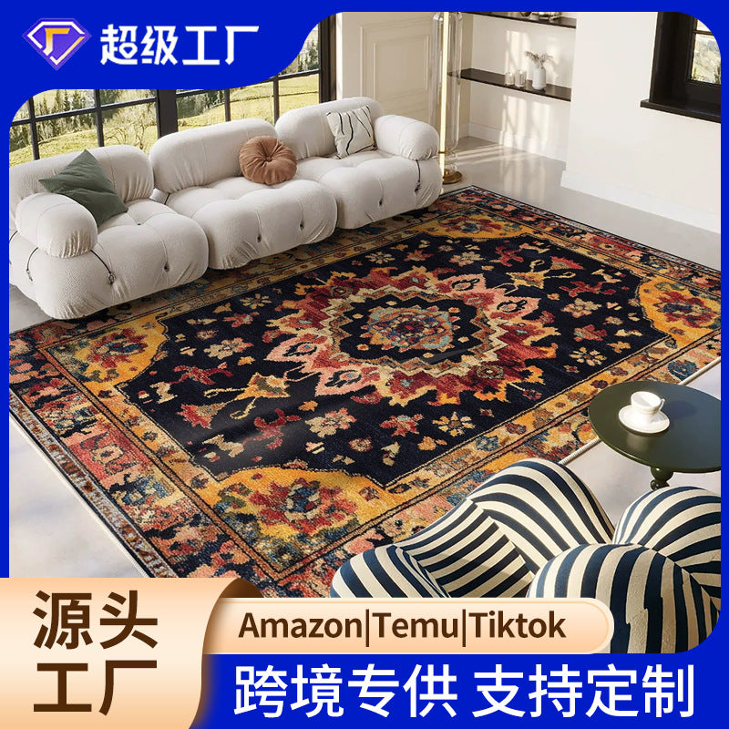 "Boho-Legacy" Elite: Retro Ethnic Fine Cashmere Carpet