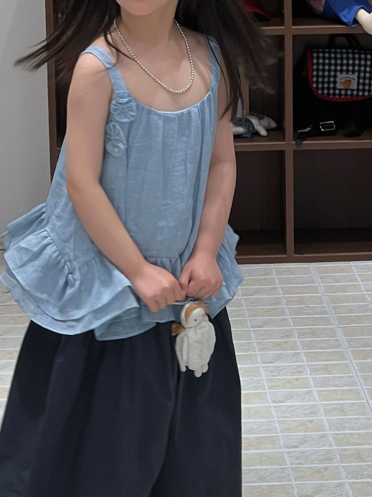 Girls French Ruffle Vest Set Wide Leg Pants 2026 – Kids Fashion Nepal | Tudoholic