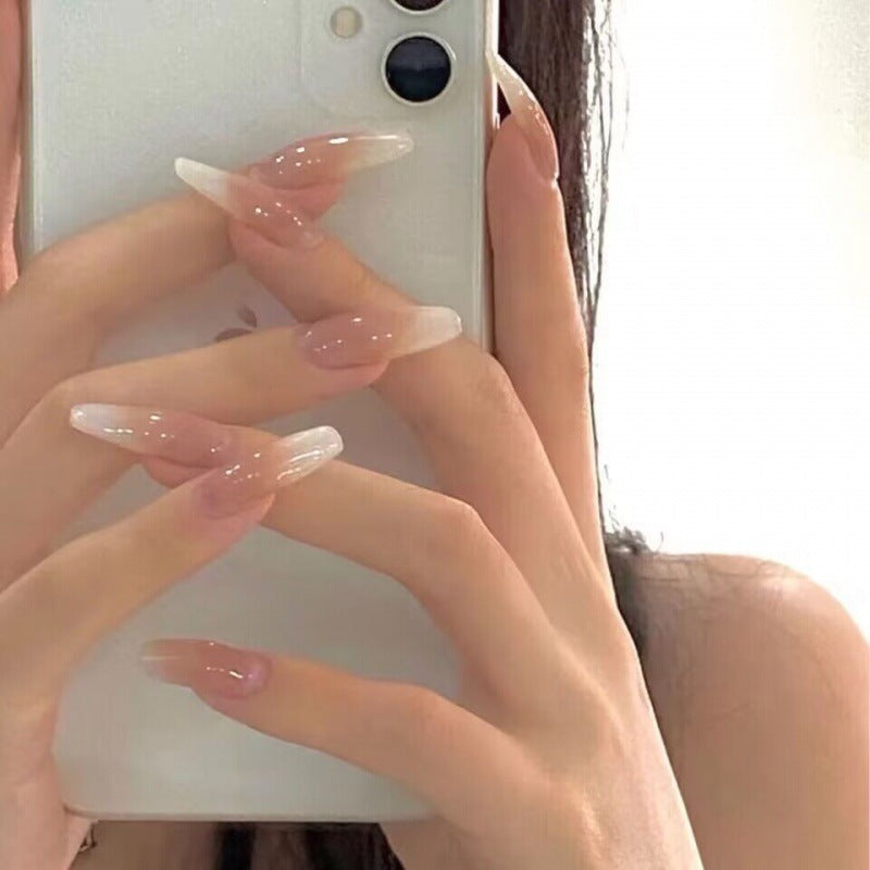 Nude Gradient Phototherapy Press-On Nails Set