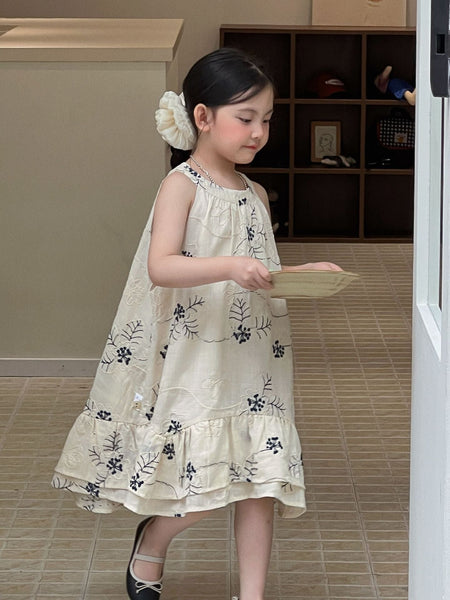 Girls 2026 Jacquard Embroidered Summer Dress – Summer Kids Fashion Nepal | Tudoholic
