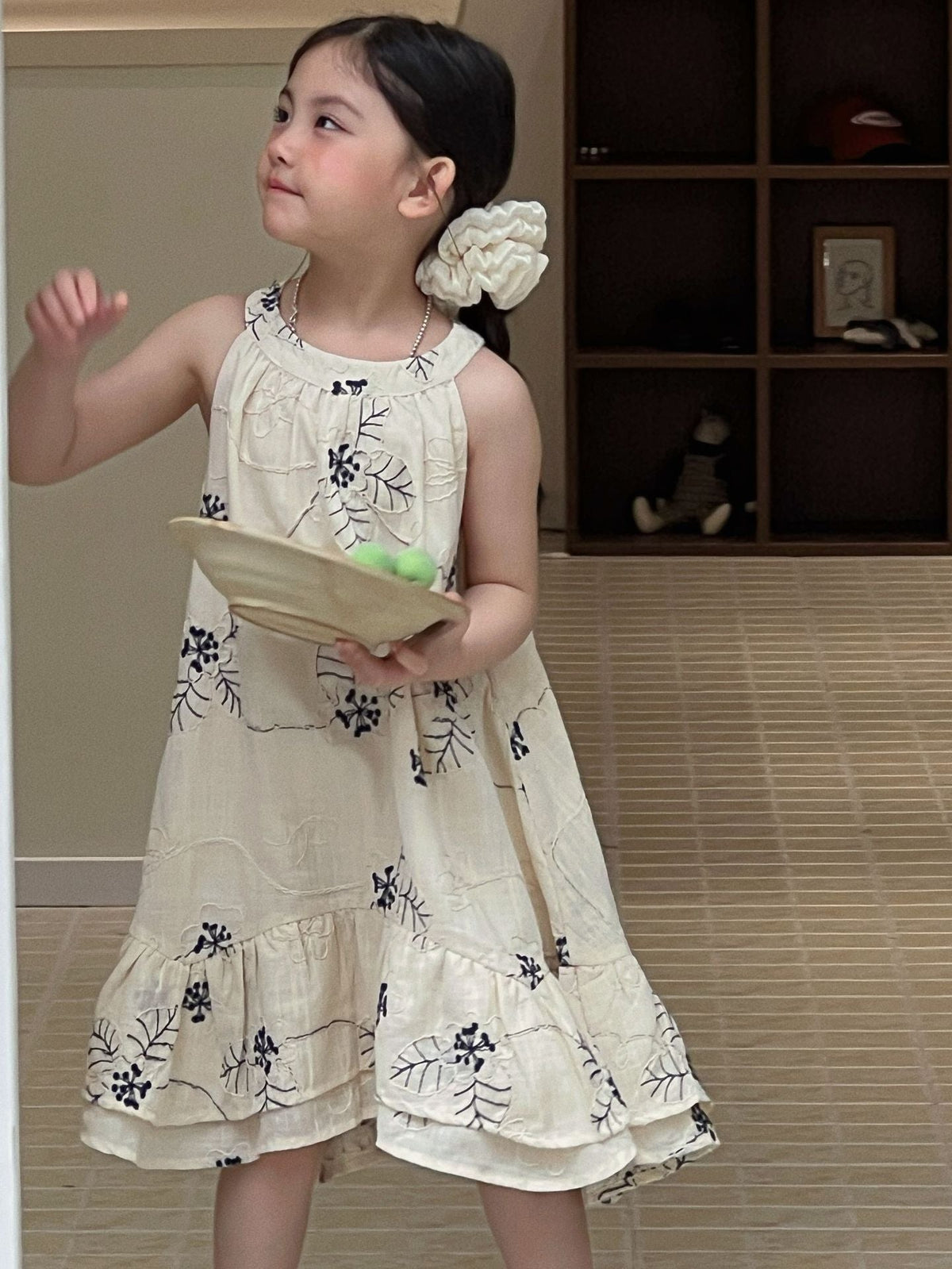 Girls 2026 Jacquard Embroidered Summer Dress – Summer Kids Fashion Nepal | Tudoholic