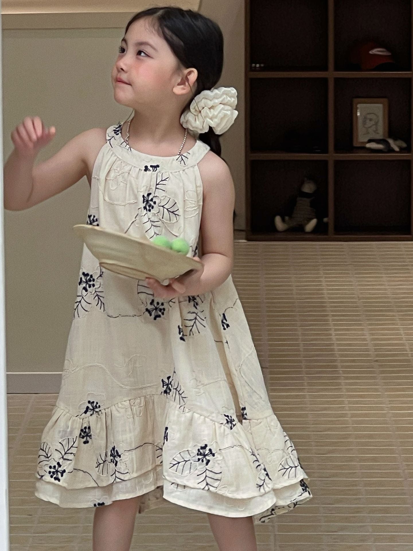 Girls 2026 Jacquard Embroidered Summer Dress – Summer Kids Fashion Nepal | Tudoholic