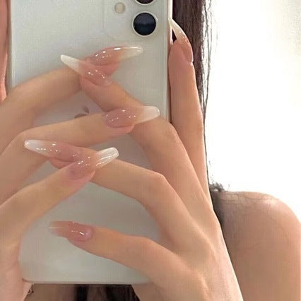 Handmade Nude Gradient Wear Nail Sticker Set