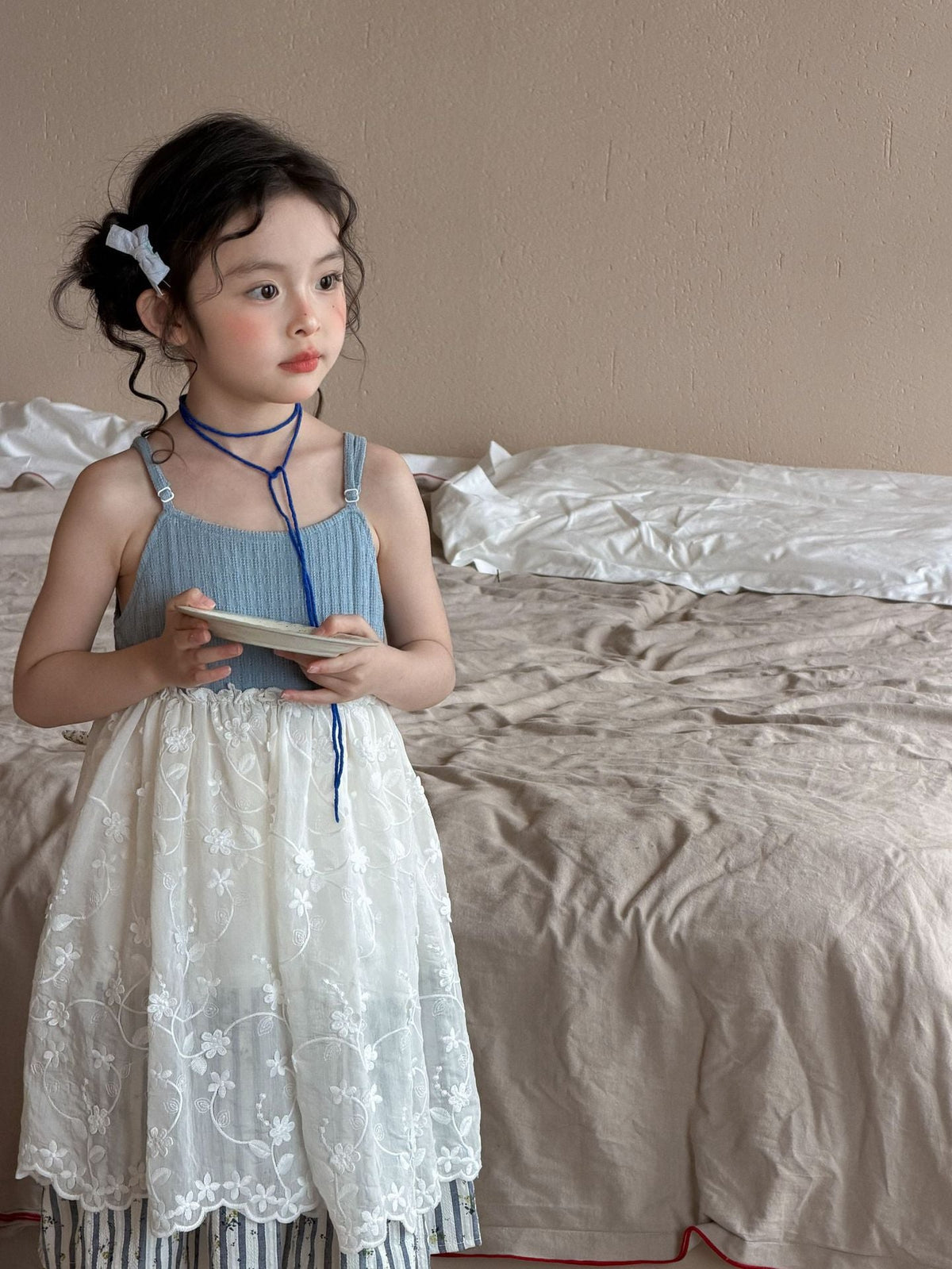 Muziqi Girls Mori Mesh Suspender Summer Dress – Summer Kids Fashion Nepal | Tudoholic