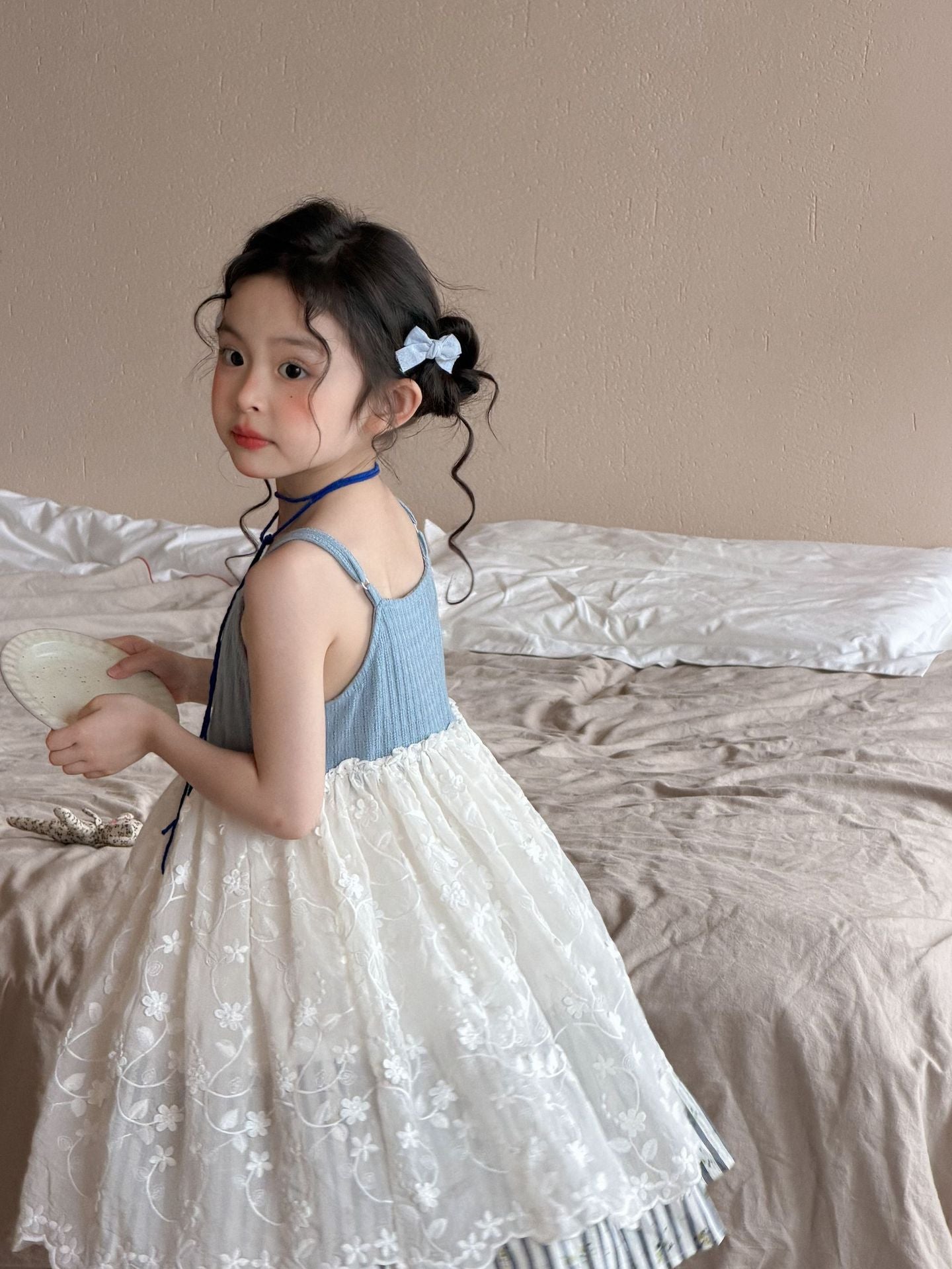 Muziqi Girls Mori Mesh Suspender Summer Dress – Summer Kids Fashion Nepal | Tudoholic