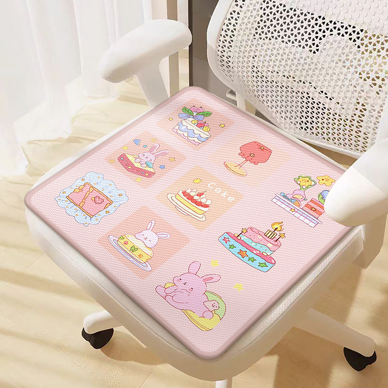 "Arctic Breath" Series: Ultra-Cool Ice Silk Chair Cushion