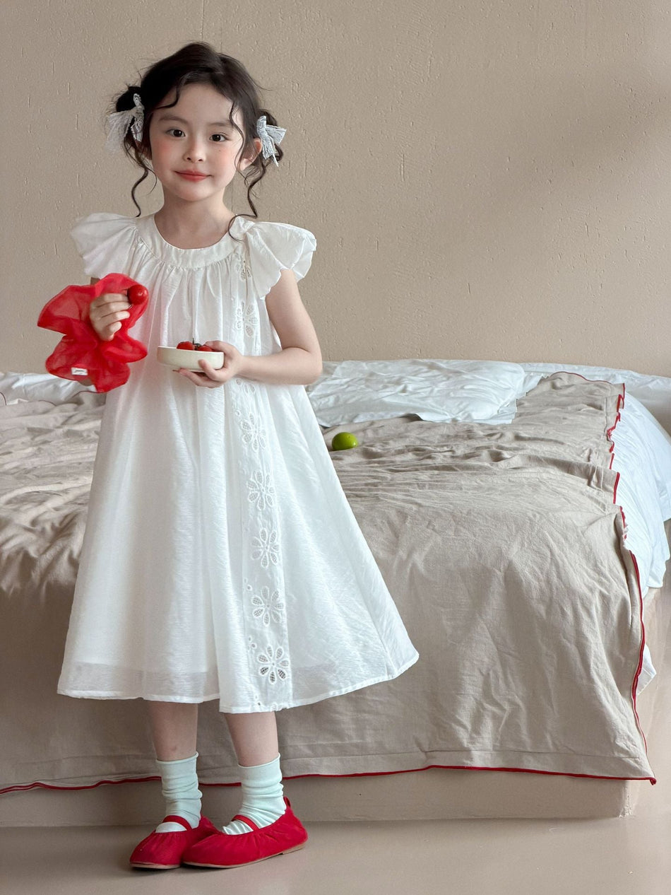 Girls French Embroidered Sweet Princess Dress 2026 – Kids Fashion Nepal | Tudoholic