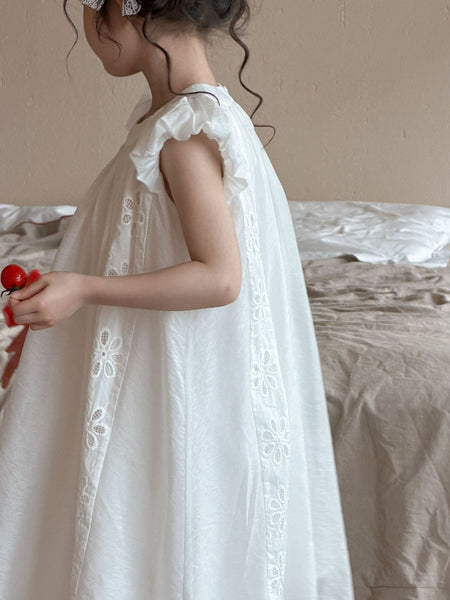 Girls French Embroidered Sweet Princess Dress 2026 – Kids Fashion Nepal | Tudoholic