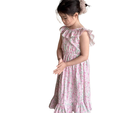 Girls Korean Beach Backless Long Dress 2025 – Kids Fashion Nepal | Tudoholic