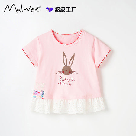Malwee Girls Summer Short Sleeve T-Shirt 2026 – Summer Kids Fashion Nepal | Tudoholic