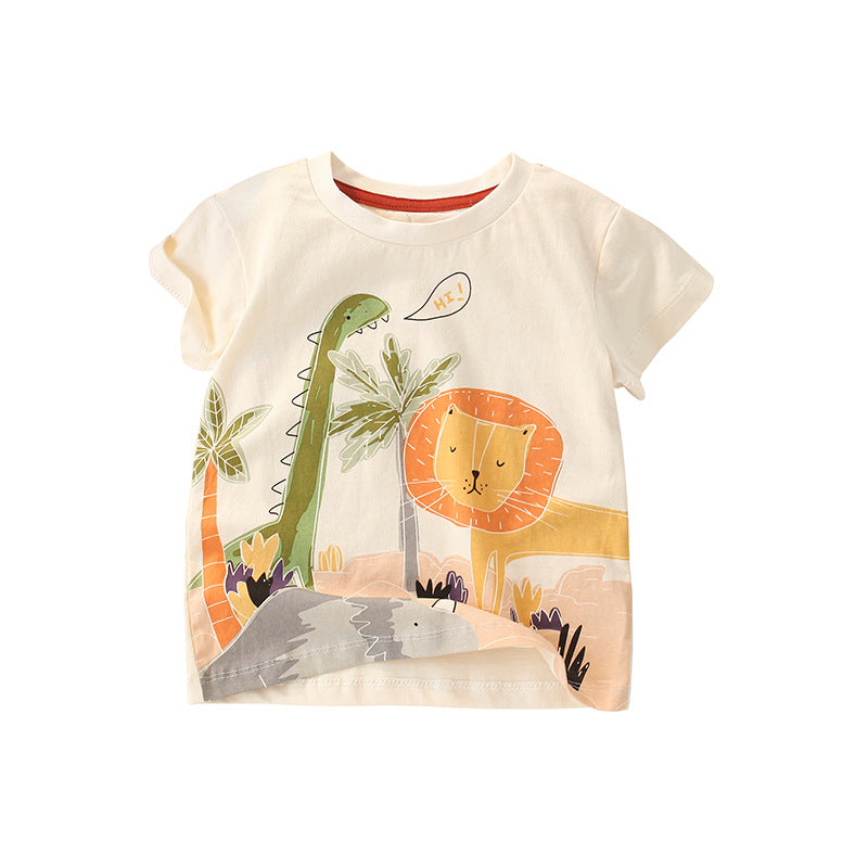 Malwee Boys Summer Printed Round Neck T-Shirt 2026 – Summer Kids Fashion Nepal | Tudoholic