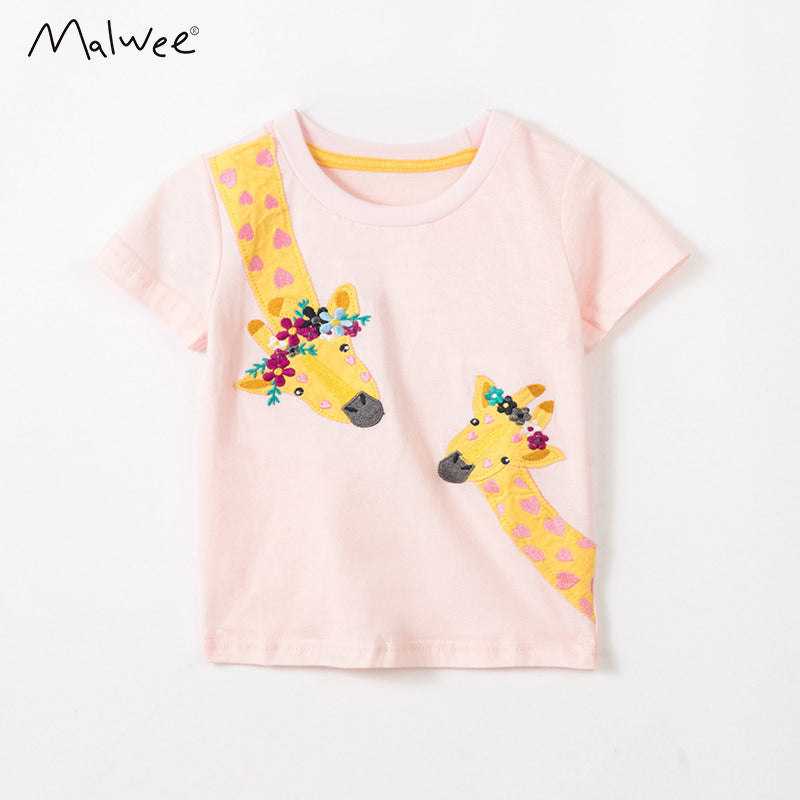 Malwee Girls Cartoon Cotton Summer T-Shirt 2026 – Summer Kids Fashion Nepal | Tudoholic