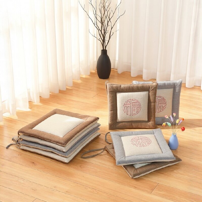 "Breathable Heritage" Series: All-Season Cotton & Linen Cushion