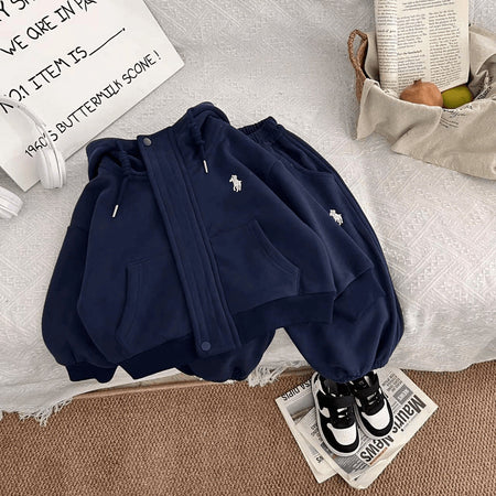 Korean Hoodie Ankle Pants Set Spring Autumn 2026 – Spring Autumn Kids Fashion Nepal | Tudoholic