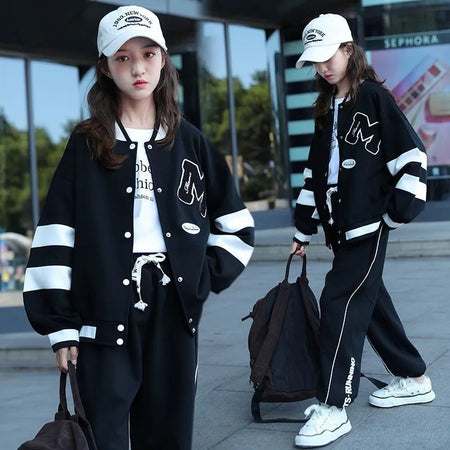 Girls Korean Cardigan Pants Set Spring Autumn 2026 – Seasonal Kids Fashion Nepal | Tudoholic