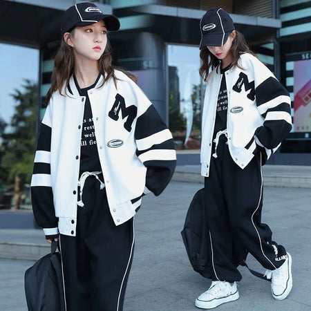 Girls Korean Cardigan Pants Set Spring Autumn 2026 – Seasonal Kids Fashion Nepal | Tudoholic