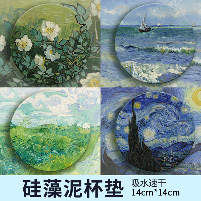 "Artisan Dry" Series: Van Gogh Edition Diatomite Mat