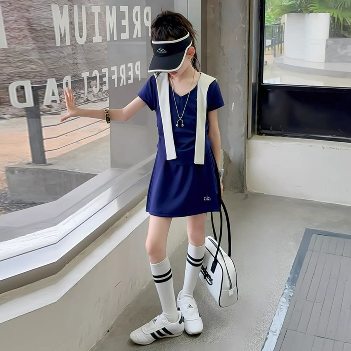 Girls Korean T-Shirt & Skirt Two-Piece Set – Stylish Kids Fashion Nepal | Tudoholic