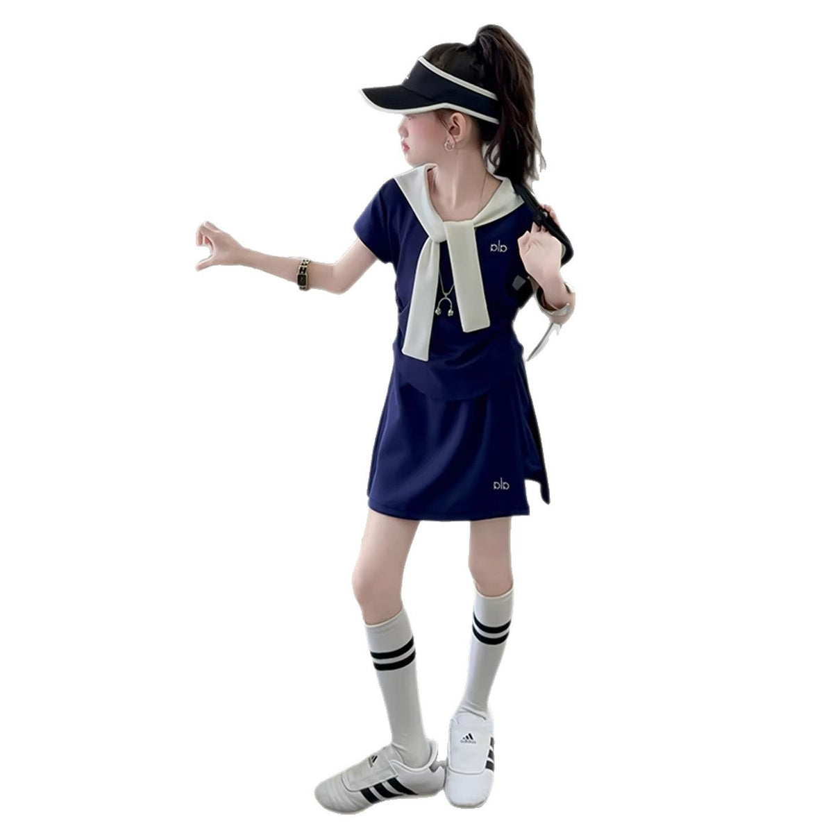 Girls Korean T-Shirt & Skirt Two-Piece Set – Stylish Kids Fashion Nepal | Tudoholic