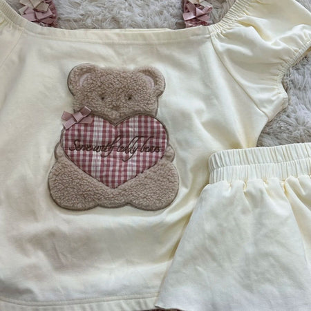 Girls Korean Plaid Lace Top & Cake Skirt Set – Sweet Kids Outfit Nepal | Tudoholic
