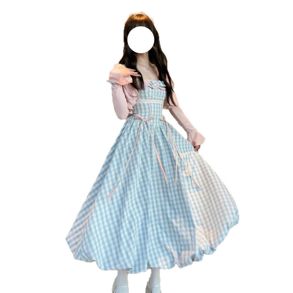 Girls Floral Plaid Skirt Two-Piece Set – Spring Kids Fashion Nepal | Tudoholic