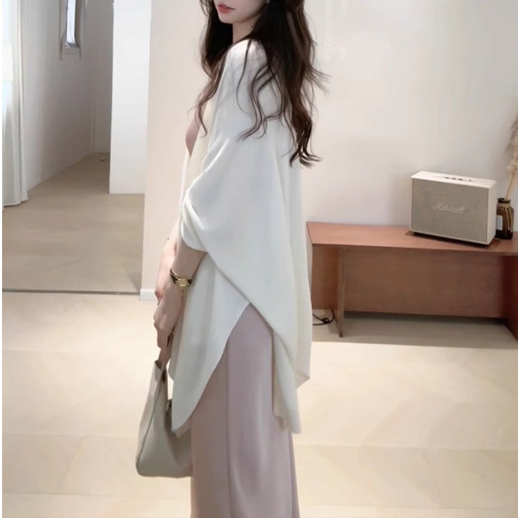 Women Ice Silk Cardigan Shawl Summer Sun Protection