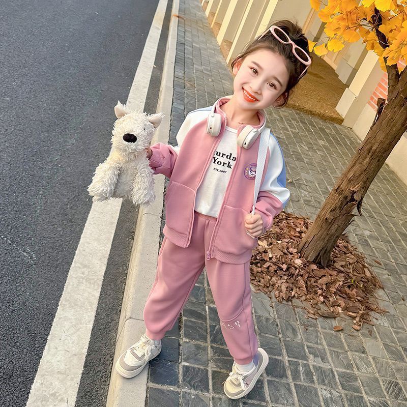 Girls Korean Sports Jacket & Pants Set – Active Kids Outfit Nepal | Tudoholic