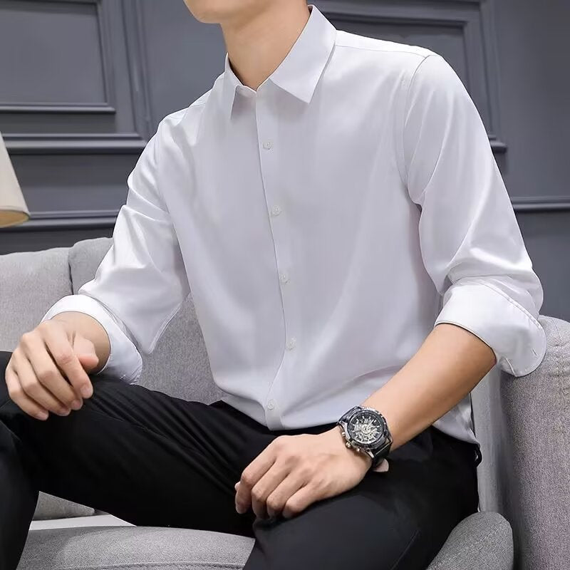 Men’s Non-Iron Business Casual Long Sleeve Shirt