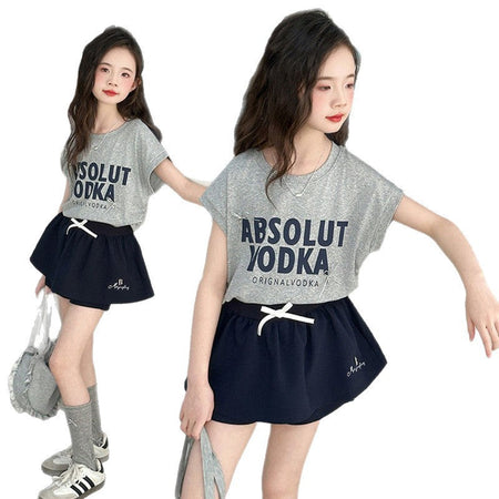 Girls Korean Vest T-Shirt & Shorts Set – Summer Kids Fashion Nepal | Tudoholic