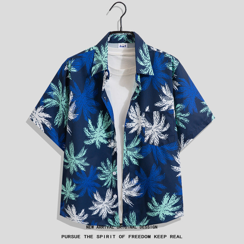 Men’s Graffiti Print Hip Hop Casual Shirt