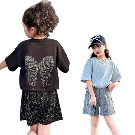 Girls Sports T-Shirt & Pants Set – Active Kids Outfit Nepal | Tudoholic