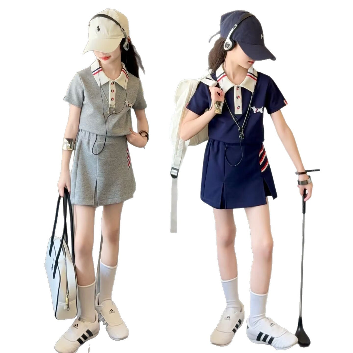 Girls Stripe Short Sleeve Top & Skirt Set – Casual Kids Fashion Nepal | Tudoholic