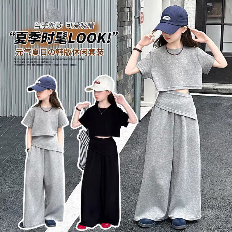 Girls Lazy Style T-Shirt & Pants Set – Comfortable Kids Fashion Nepal | Tudoholic
