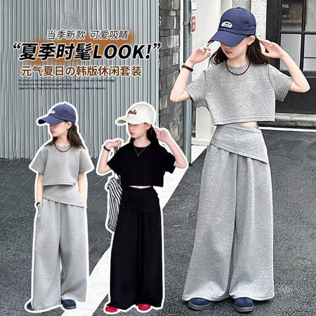 Girls Lazy Style T-Shirt & Pants Set – Comfortable Kids Fashion Nepal | Tudoholic