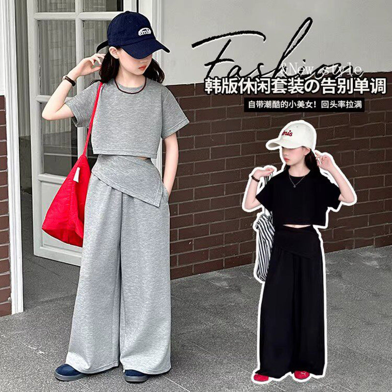 Girls Lazy Style T-Shirt & Pants Set – Comfortable Kids Fashion Nepal | Tudoholic