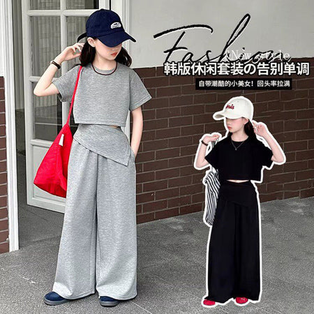 Girls Lazy Style T-Shirt & Pants Set – Comfortable Kids Fashion Nepal | Tudoholic