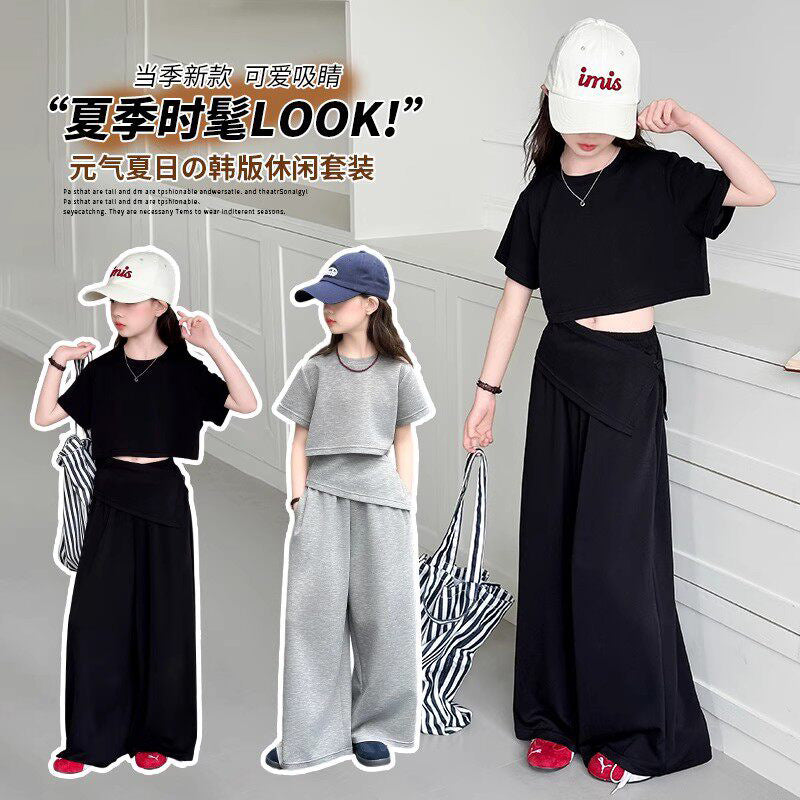Girls Lazy Style T-Shirt & Pants Set – Comfortable Kids Fashion Nepal | Tudoholic