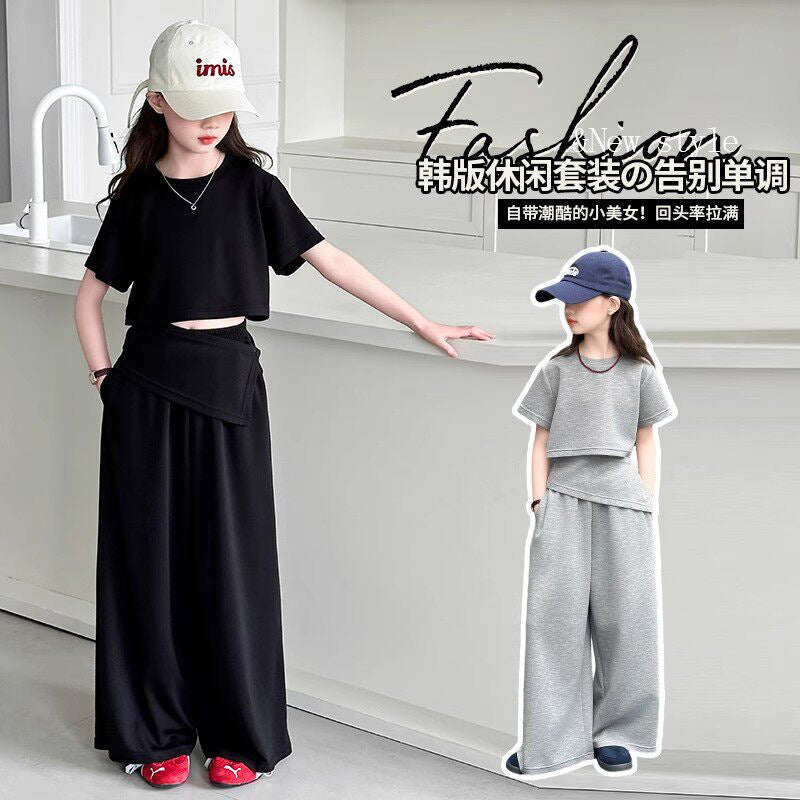 Girls Lazy Style T-Shirt & Pants Set – Comfortable Kids Fashion Nepal | Tudoholic