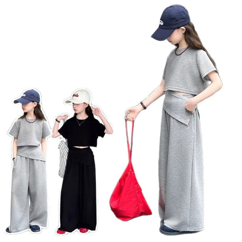 Girls Lazy Style T-Shirt & Pants Set – Comfortable Kids Fashion Nepal | Tudoholic