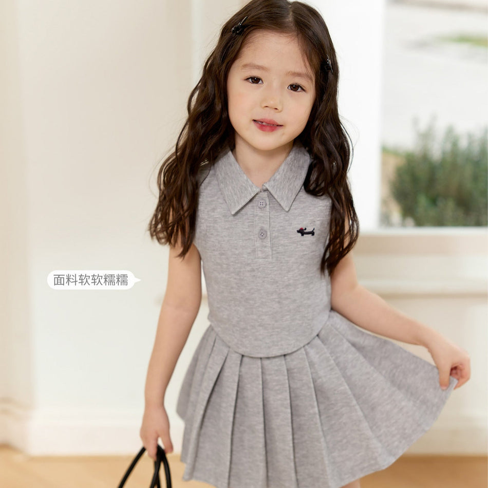 Girls Preppy Vest & Skirt Set – Korean Preppy Kids Fashion Nepal | Tudoholic