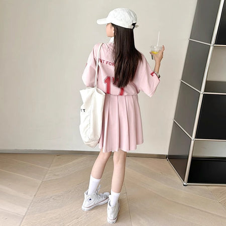 Girls Sports T-Shirt & Pleated Skirt Set – Active Kids Fashion Nepal | Tudoholic