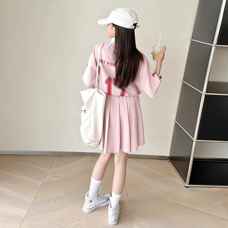 Girls Sports T-Shirt & Pleated Skirt Set – Active Kids Fashion Nepal | Tudoholic