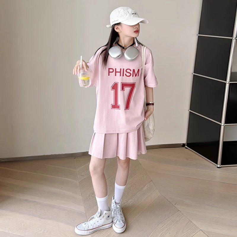 Girls Sports T-Shirt & Pleated Skirt Set – Active Kids Fashion Nepal | Tudoholic