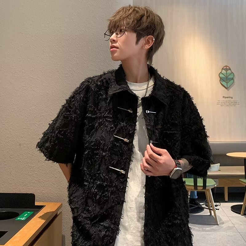 Men’s Japanese Striped City Boy Casual Shirt