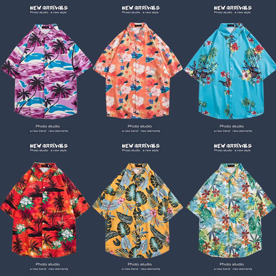 Men’s Floral Beach Travel Casual Shirt
