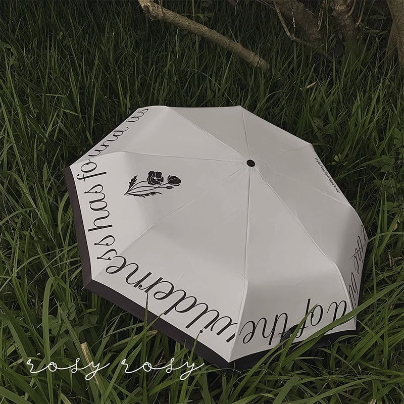 London Evening News Retro Aesthetic Umbrella