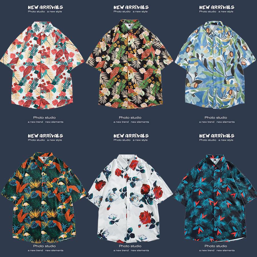 Men’s Floral Beach Casual Summer Shirt